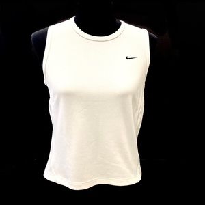 NIKE Country Women's White Dry-Fit Sleeveless Tennis Top